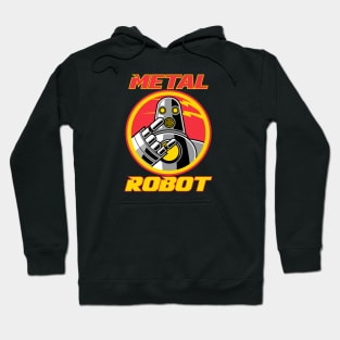 Metal Robot Logo Hoodie